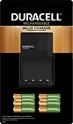 41333025162 Duracell Rechargeable Value Charger With And Aaa Nimh 041333025162