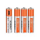 51462 Sorbo Rechargeable Batteries Aaa Usb Port Lithium Remote Hour Quick