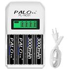 6196419550367 Palo Battery Chargers Slots Lcd Display Smart Intelligent