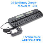 16-bank 710882695248 New Slots Lcd Smart Battery Charger Aa Aaa