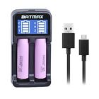 713831013520 Batmax Lcd Universal Intelligent Usb Dual Battery Charger