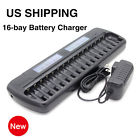 16-bank 786738127386 New Slots Lcd Smart Battery Charger Aa Aaa
