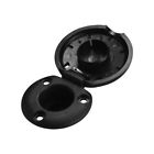 91024-7 Attwood Marine Round Base Pole Steel Cover Black 022697013194