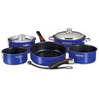 A10-366cb-2 Magma Nesting Cookware Cobalt Blue Exterior Slate Black 088379001576