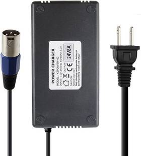 24bc8000t-1 Abakoo 313054079084 New 24v 8a Battery Charger With Xlr Connector For 4c24080 B