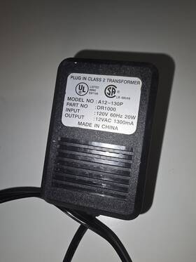 A12-130p Ablegrid 740972361654 Ac Adapter For Hon-kwang Plug In Class 2 Transformer Power Cord Charger