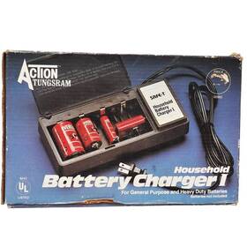824z Action Tungsram Vtg 1982 Battery Charger Safe-t Household With Original Box