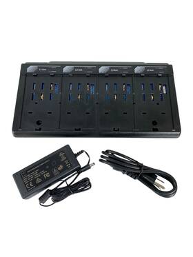 At4000a Advancetec 4 Bay Li-ion Battery Charger For Motorola Xts Satellite Phones