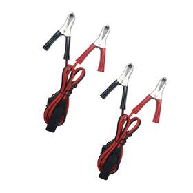 Aeisvik 796647955420 Sae To Aligater Clips 2 Pack - 2ft Battery Charger Clamp Trickle Exte