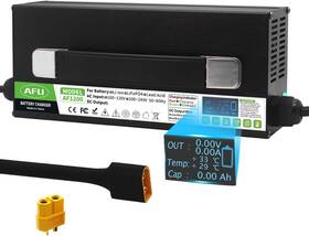 Af1200 Afu 71.4v 15a Battery Charger Black Aluminum Case Smart
