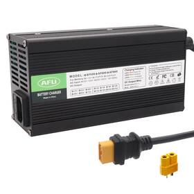Afu Af800-8408b-xt60 84v 8a Li-ion Battery Smart Charger With Cooling Fan Black Aluminum Case Safe