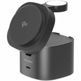 Al41wcpo-bk Alogic New Powerpod 4-in-1 Qi2 Fast Wireless Charging Stand