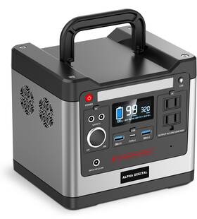 93120 Alpha Digital 884945006729 320w Mah Outdoor Portable Power Station For Home/camping
