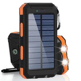 Zl-809 Alpha Digital Outdoor Solar Portable Power Bank With Wireless Charging Built-in Cables