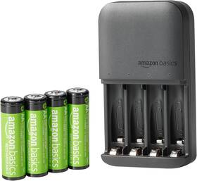 Hfr-aa2000-hptch0033 Amazon Basics - 4-bay Battery Charger For Aa And Aaa Rechargeable Batteries With R