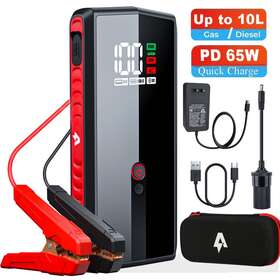 4000jump Andeman Ej27312 4000 Amp Jump Starter With 65w Dual Usb Fast-charge 24000mah Car Batter