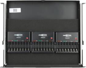 1001-0006-us-rk Ansmann Rackmount Drawer With 3 Powerline 8 Battery Chargers