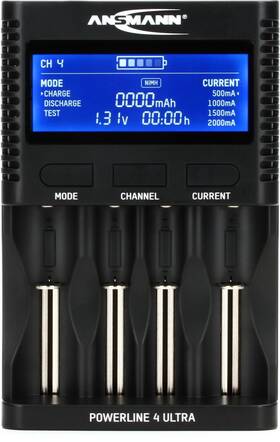 1001-0080 Ansmann Powerline 4 Ultra Battery Charger And Capacity Tester