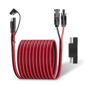 B0cjc3cbzr Ansoufien 20ft Solar Panel Connector To Sae Cable 10awg - Tuv Waterproof