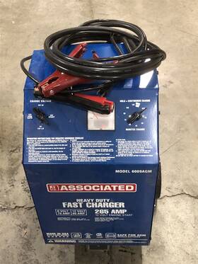 Ae6009agm Associated Equipment Charger 6-12v Agm 265 Amp Cranking