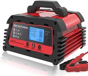 Atian 753858389215 Smart Battery Charger 12v/20a 24v/10a Automatic Maintainer Autovolt Dete