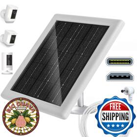 B0crvfnzkr Atxxscd Ring Camera Solar Panel 5v 5w Outdoor Battery Charger For Spotlight C