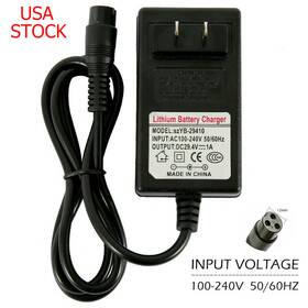 Ag24v Augala Power 24v Scooter Battery Charger For Razor E150 E125 E200 E225 E300 E325 E100 3 Feet