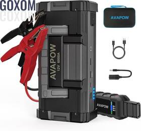 6000a Avapow 313097858837 Car Battery Jump Starter For All Gas Or Up To 12l Diesel Powerful