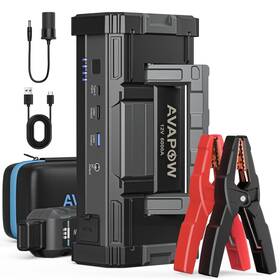 6000a Avapow 726084768567 Car Battery Jump Starter For Gas And Diesel With Usb Dc Led