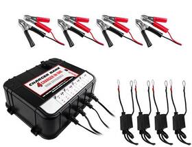 Banshee 817941021045 2amp 6/12v Battery Charger/maintainer With 4 Bays Ports