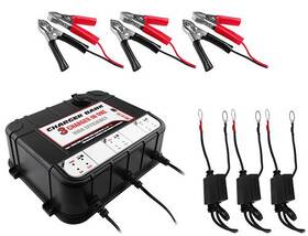 Banshee 817941021106 3 Bay Battery Charger Sla Sealed Led Acid 2amp 6/12v