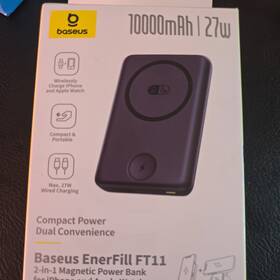 42282241 Baseus Enerfill Ft11 10000mah 27w Magnetic Power Bank With Built-in Usb-c Cable