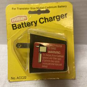 Acc22 Battery 039800017253 Everready Charger For Transistor Nickle-cadmium Battery. New#acc22 New