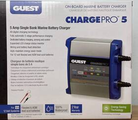 Battery 046904904266 Guest Charger On-board Marine Boatpro 5 12v Amp Single Bank. New