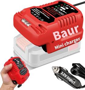 Battery 445056774711 Replace For Bauer 20v Charger Portable Mini Compact Car With Cig