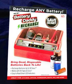 Battery 735541334214 Daddy Recharge-new-recharge Any Battery-works With All Types And Sizes