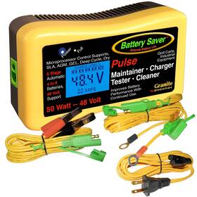 2365l-48-g3 Battery Saver Premium 48 Volt 50w Pulse Maintainer And Tester Gen. 3 Yellow
