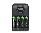 Bc-172 Vivitar New Vpower Compact Battery Charger With Aa Aaa Nimh