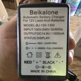 Bj-120-1300 Beikalone Automatic 12v Lead Acid Battery Charger Ac 14.8v