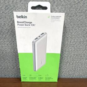Bpb011btsl Belkin Boostcharge 10000mah Power Bank Usb-c Usb-a Silver Portable Charger