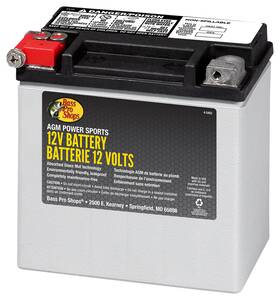 Etx-14 Big Crank Bass Pro Shops Xps Agm Power Series 12-volt Atv Battery - 220 Cca 12 Amp