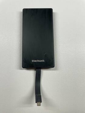 Bwc17wi007 Blackweb Slim Portable External Battery And Charger Used