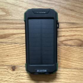Pn-8000 Blavor Wireless Solar Charger Usb Li-ion 5v 2.2ah Portable Charge Device