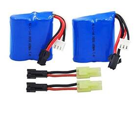 B09q66hh8x Bofuneng 2 7.4v 600mah 4.44wh Lion Battery With Sm-2p Black Pin Plug For Skytech