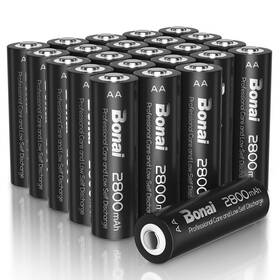 1200x Bonai 970998400301 Rechargeable Aa Batteries High-capacity 2800mah Recharge Up To T