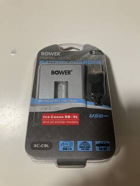Xc-c9l Bower 636980411934 Battery Charger For Canon Nb-9l And All Similar Models