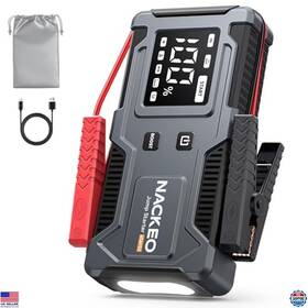 Star02 Brand Nackeo 6000a Car Battery Jump Starter 20000mah Portable With Smart Cables And Lcd Display