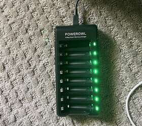 Branded 692759960485 Powerowl 8 Bay Aa Aaa Battery Charger Usb High-speed Charging Independent New