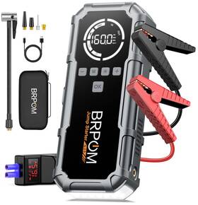 6000a Brpom 684514185172 Jump Starter Power Pack With Air Compressor Portable Starte