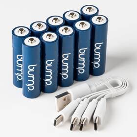 Js1220-230 Bump Nimh Aa Rechargeable Batteries 1.2v - 10 Pack Long-lasting And Versatile 100
